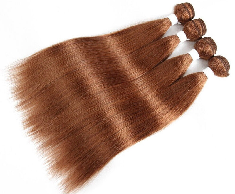 Grade 9A Virgin Remy Hair #30 (color light brown)